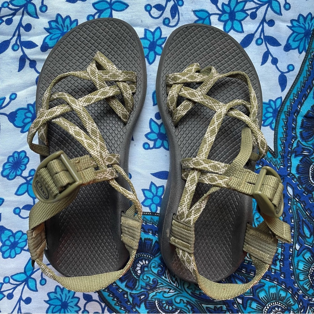 Green/Black Chacos